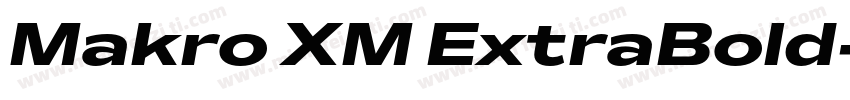Makro XM ExtraBold字体转换